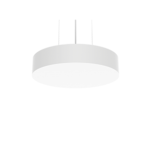 Светодиодный светильник VARTON Deleo подвесной 40 Вт 3000 К 400x80 мм с рассеивателем опал DALI RAL9003 белый матовый